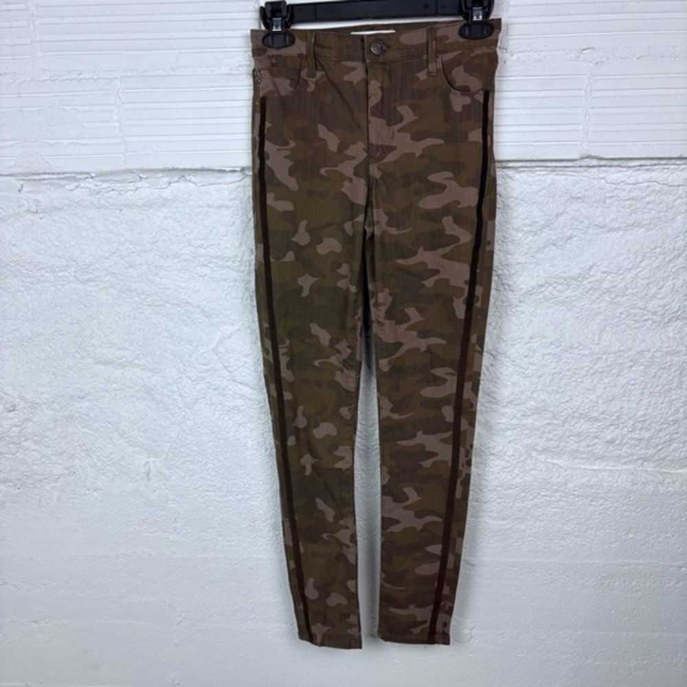 NWOT SKINNY GIRL army Camouflage striped Broadway high-rise Skinny Pants SZ 24